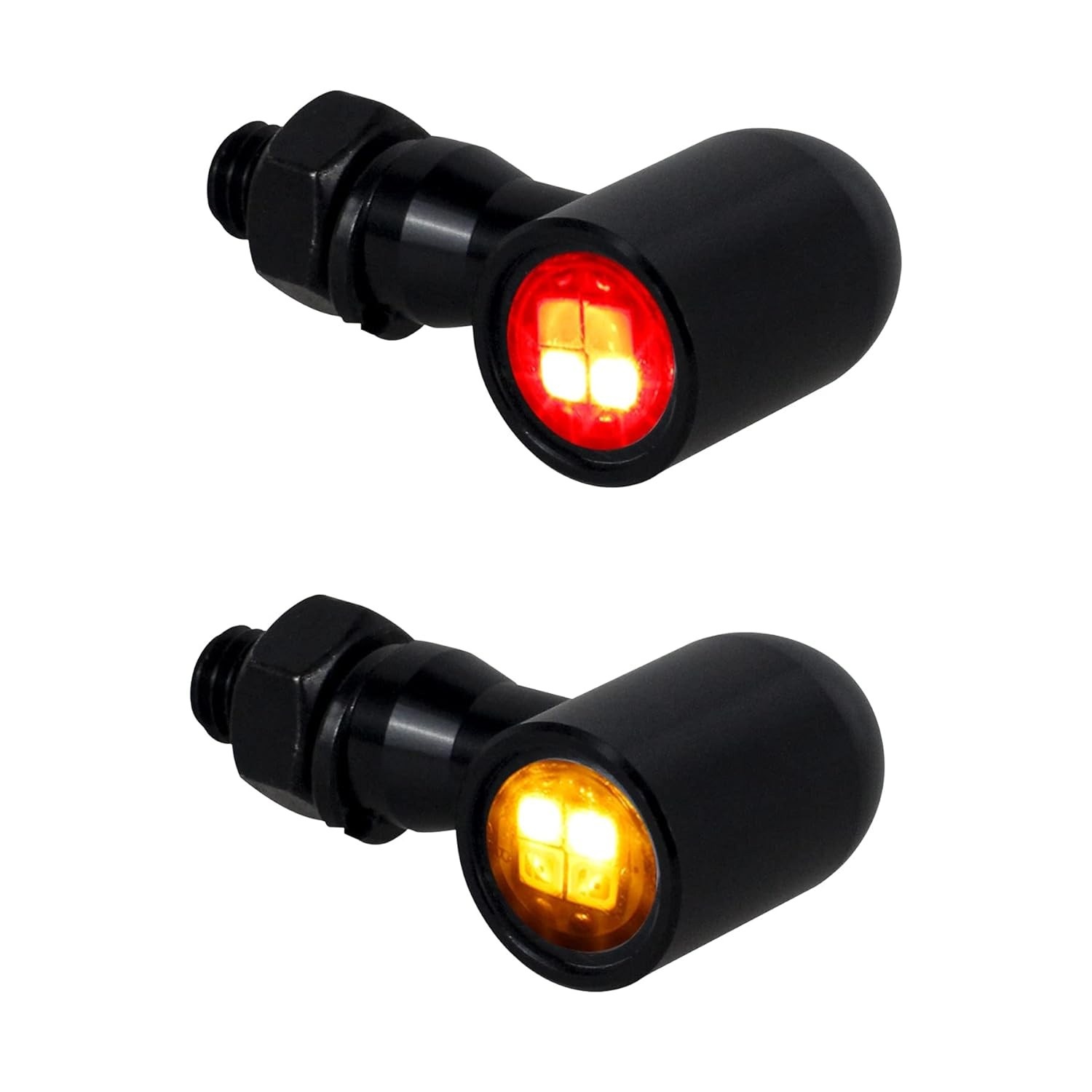 Luzes Traseiras LED Moto QUASCO: Seta, Freio e Lanterna Universal Mini - Compatível Harley, Honda, Yamaha e Mais!