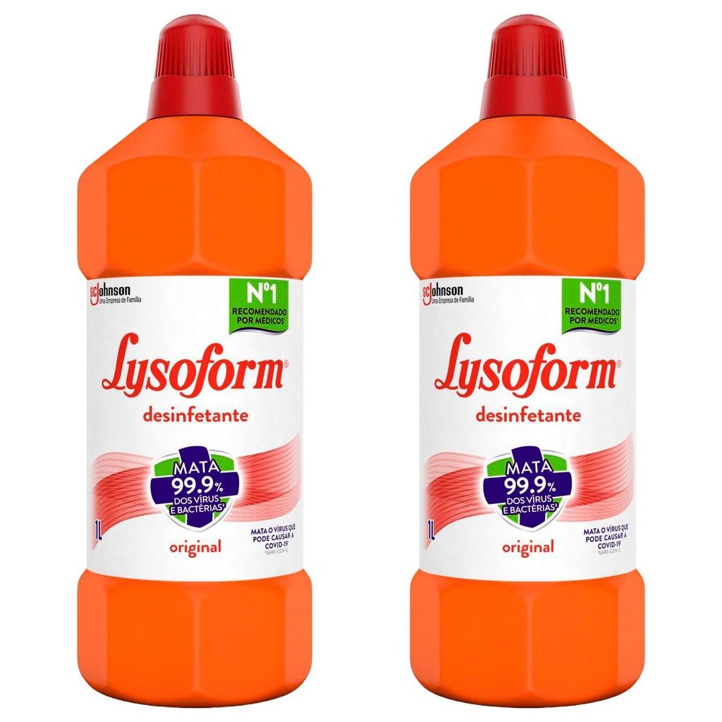 Lysoform Bruto: Kit 2 Desinfetantes 1L