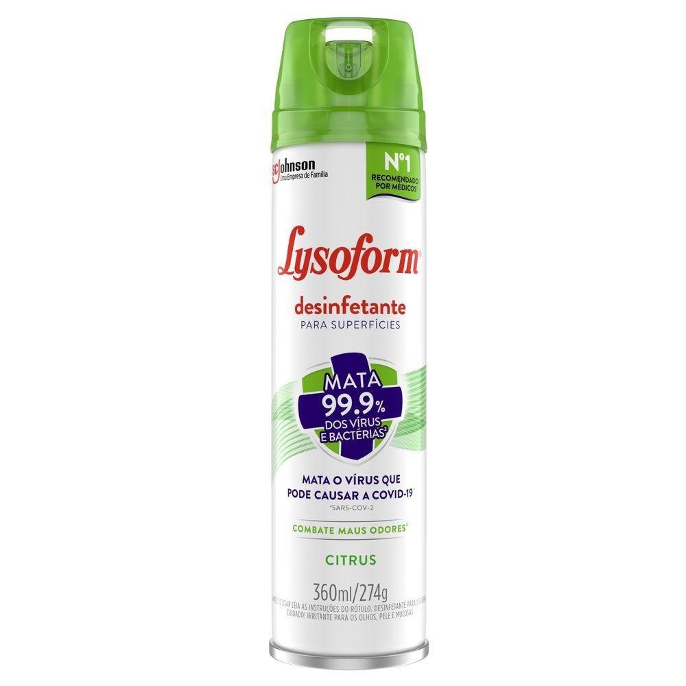 Lysoform Citrus 360ml: Desinfete e Perfume!