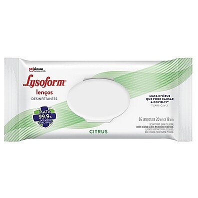 Lysoform Citrus: Desinfete e Proteja com 36 Lenços