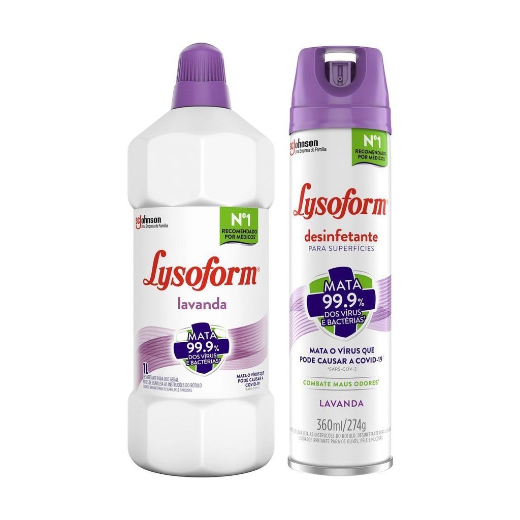Lysoform Lavanda: Kit Desinfetante Completo