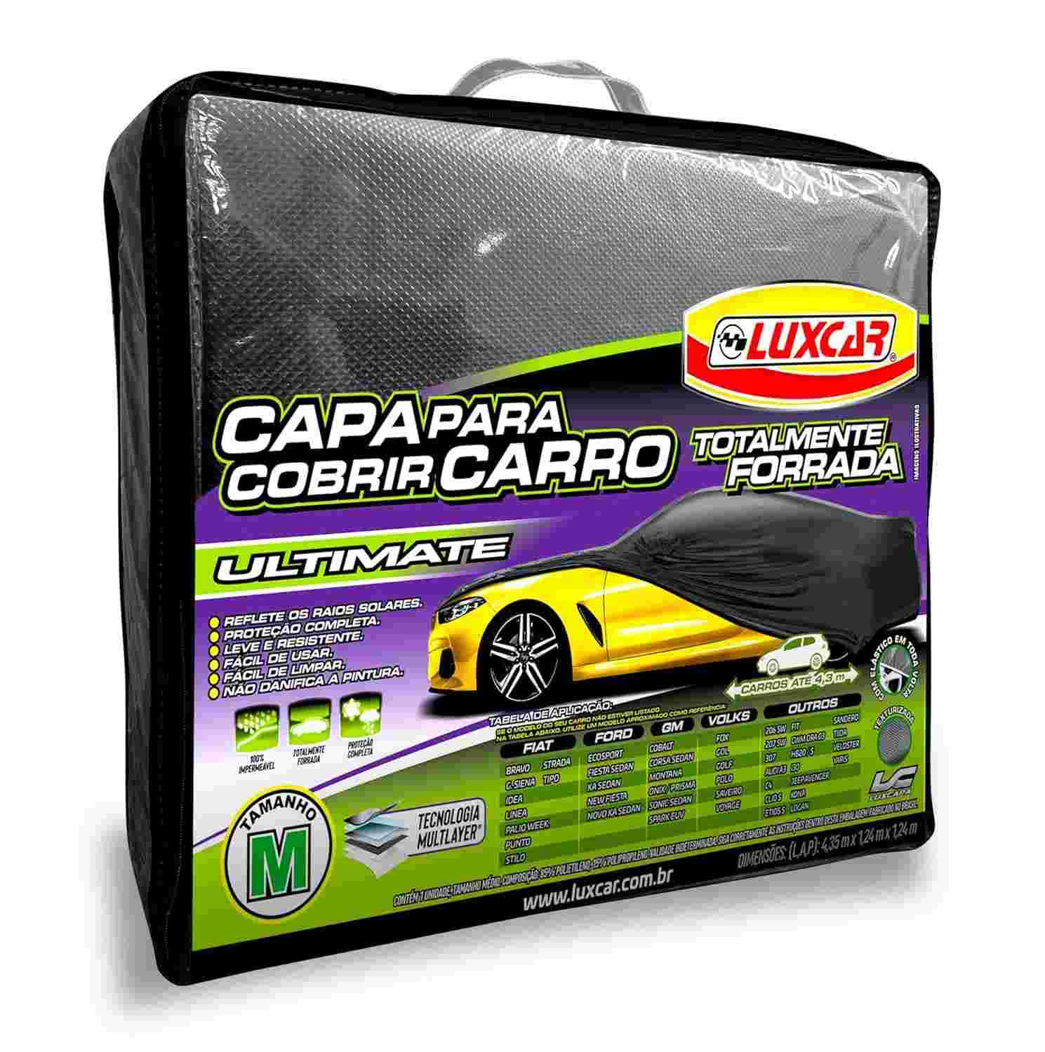 Luxcar Capa Automotiva Totalmente Forrada Tamanho M: Proteção Premium para seu Carro