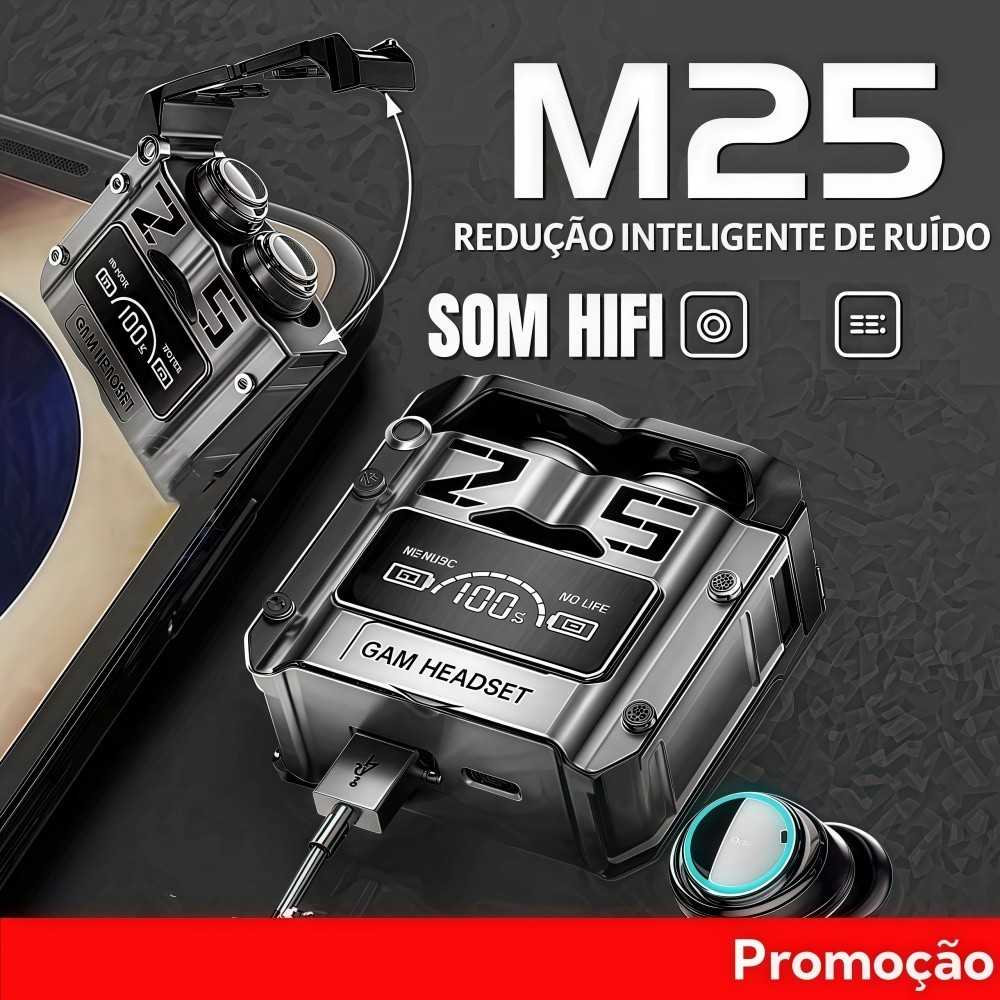 M25 TWS: Som Imersivo e Jogo Sem Interrupções