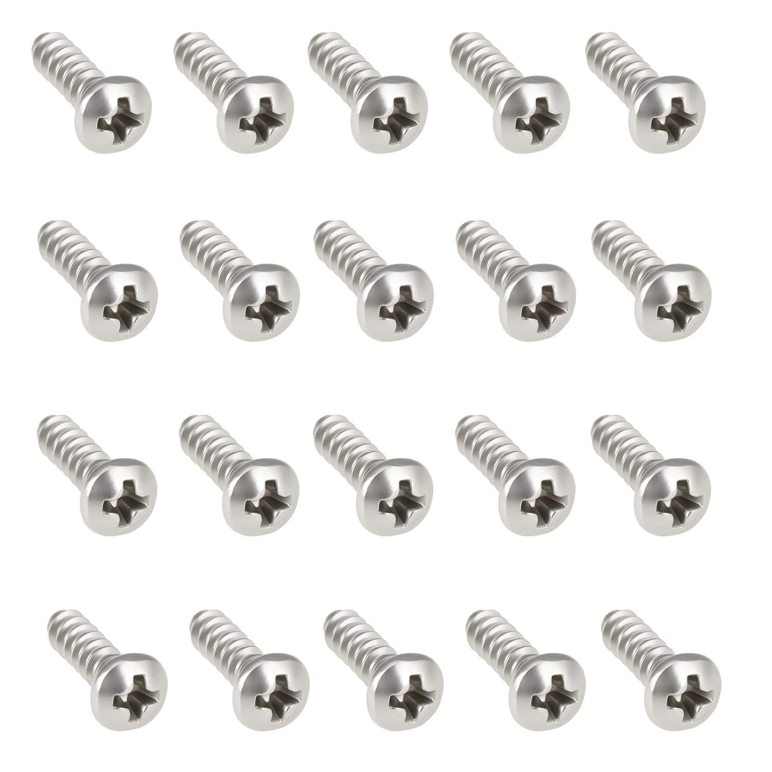 20 Parafusos M4x14mm para Luz de Placa VW Golf 2/3 e T4 - Peça de Reposição N01396111