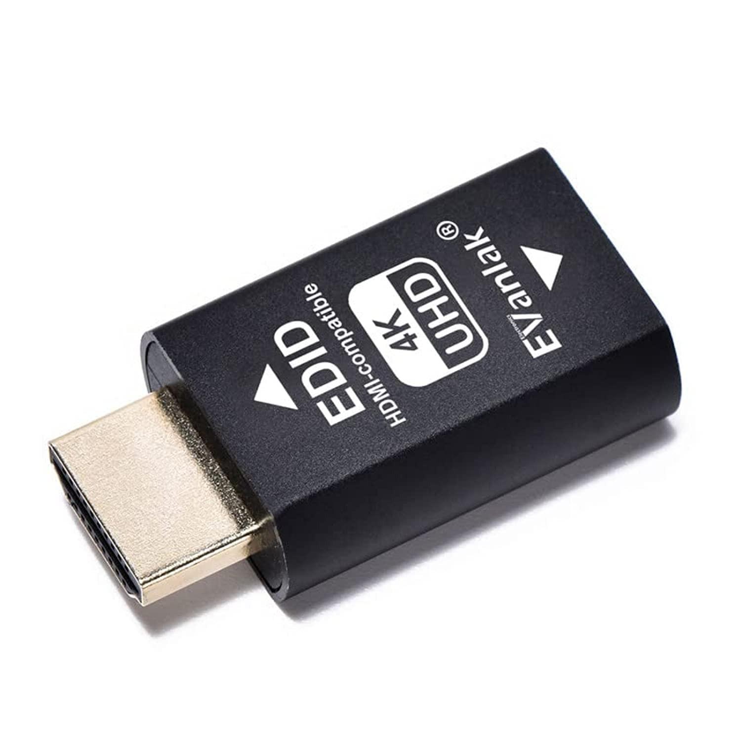 Adaptador Emulador HDMI EDID EVanlak 3ª Geração: Conexão Premium para Mac Thunderbolt e Mais