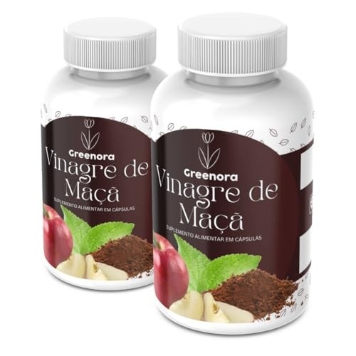 Vinagre de Maça - 60 Cápsulas - GREENORA (Kit 2)