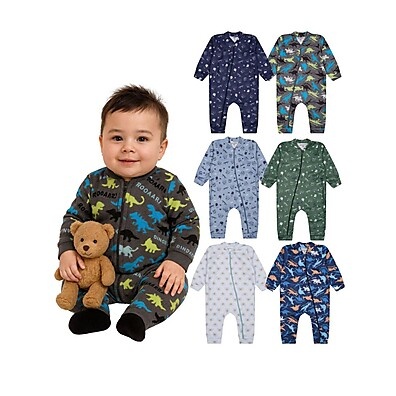 Macacão Bebê Menino Inverno: Kit 2 Soft e Quentinho!