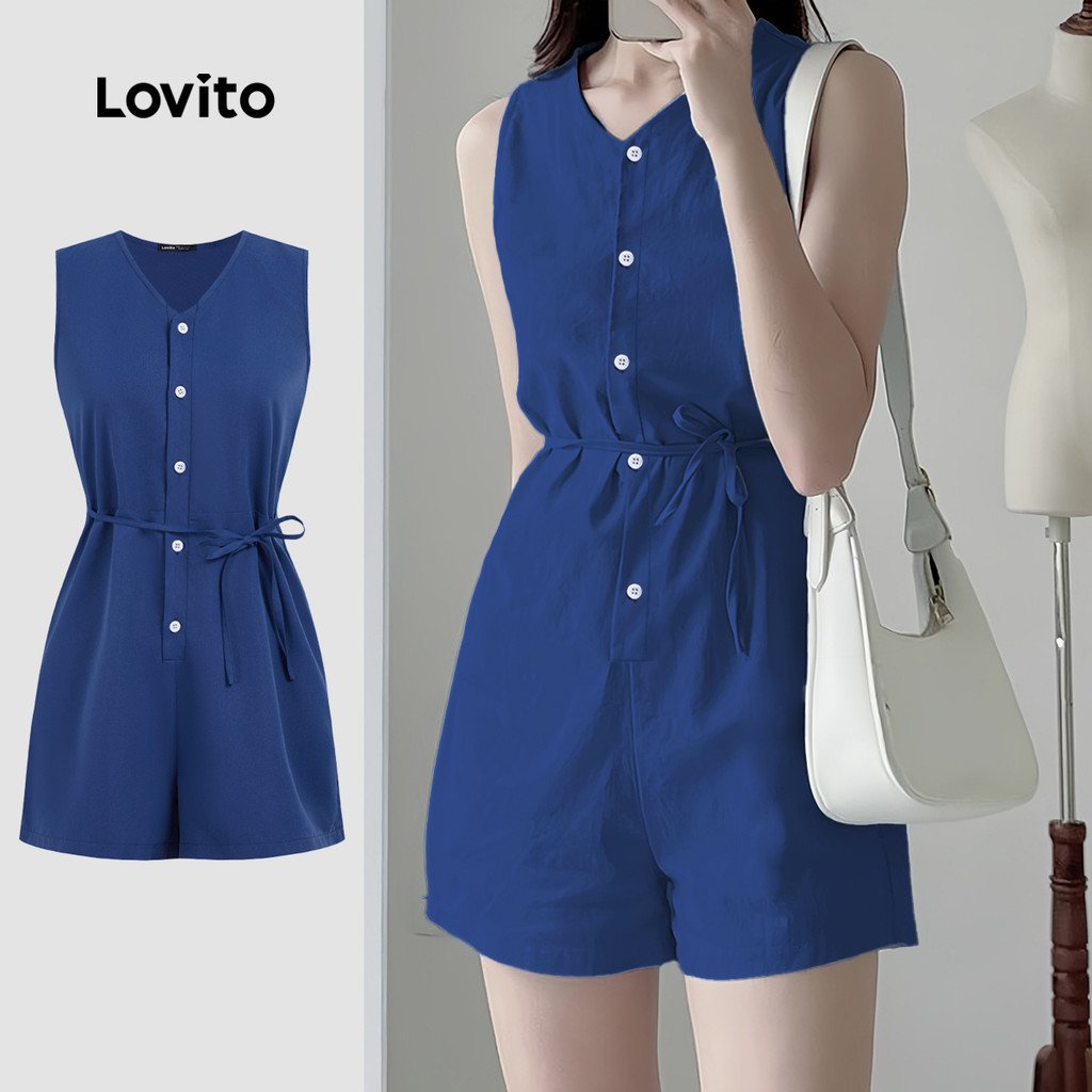 Macacão Feminino Lovito: Casual e Fresco!