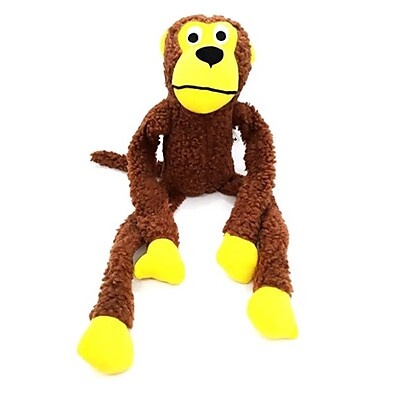 Macaco de Pelúcia com Apito para Cães – Diversão e Alívio para seu Pet