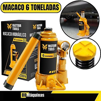 Macaco Hidráulico 6 Toneladas Fasterr: Força e Segurança