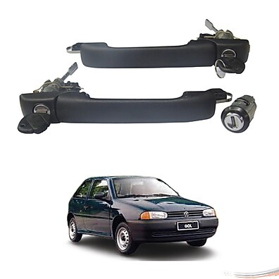 Maçanetas Gol Parati: Kit Completo + Cilindro Ignição