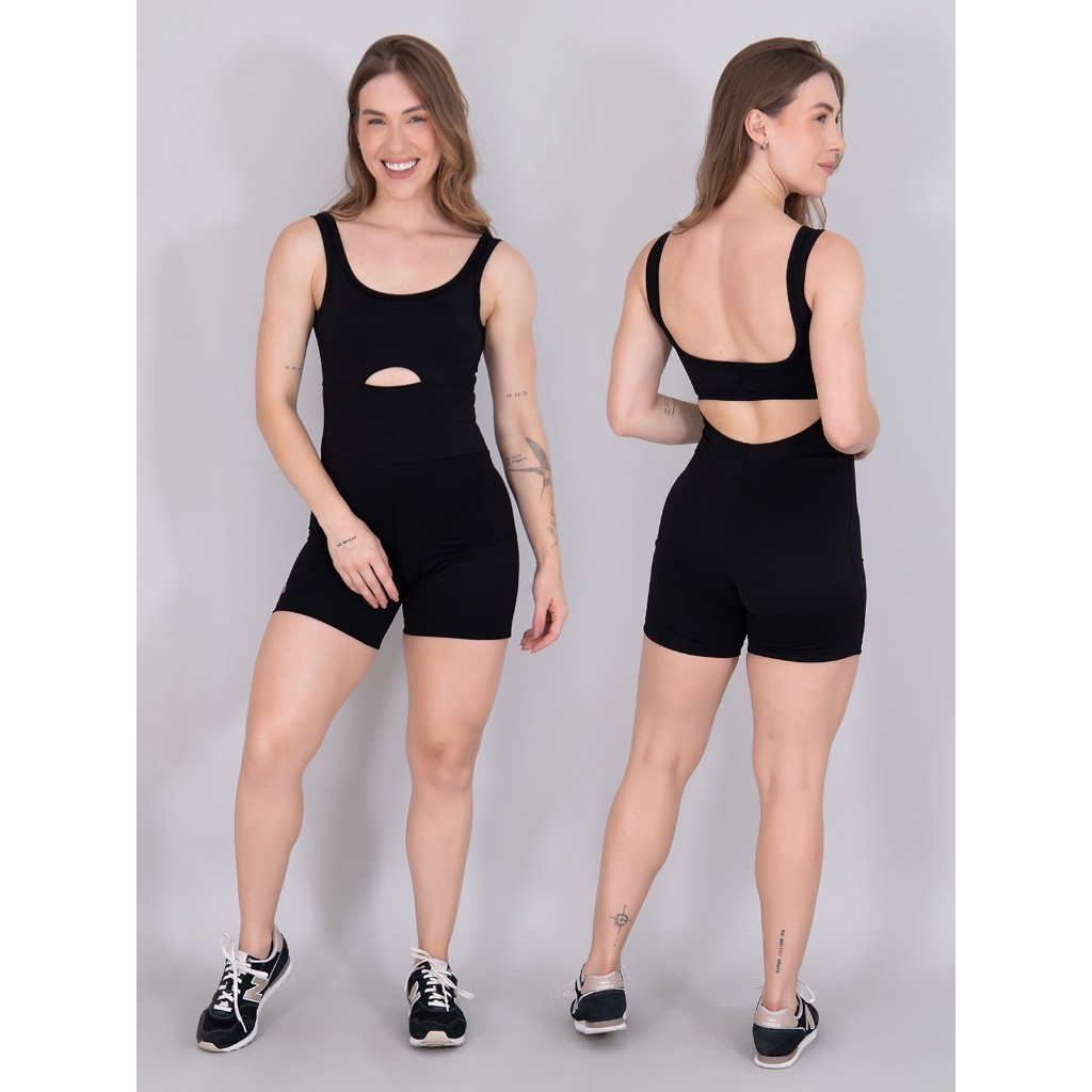 Macaquinho Fitness Midi: Estilo e Conforto!
