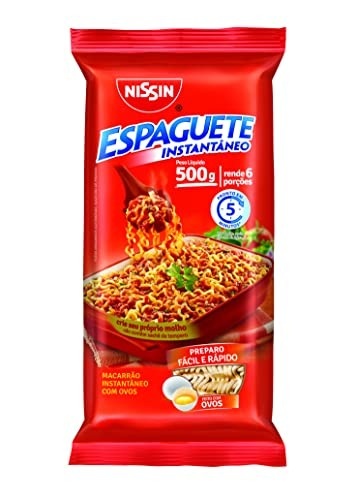 Macarrão Instantâneo Tipo Spaghetti T 5min 500g Nissin