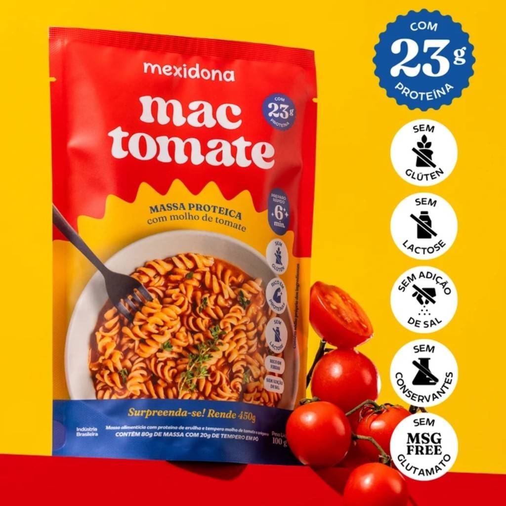 Macarrão Proteico Mexidona: Sabor Tomate 🍅