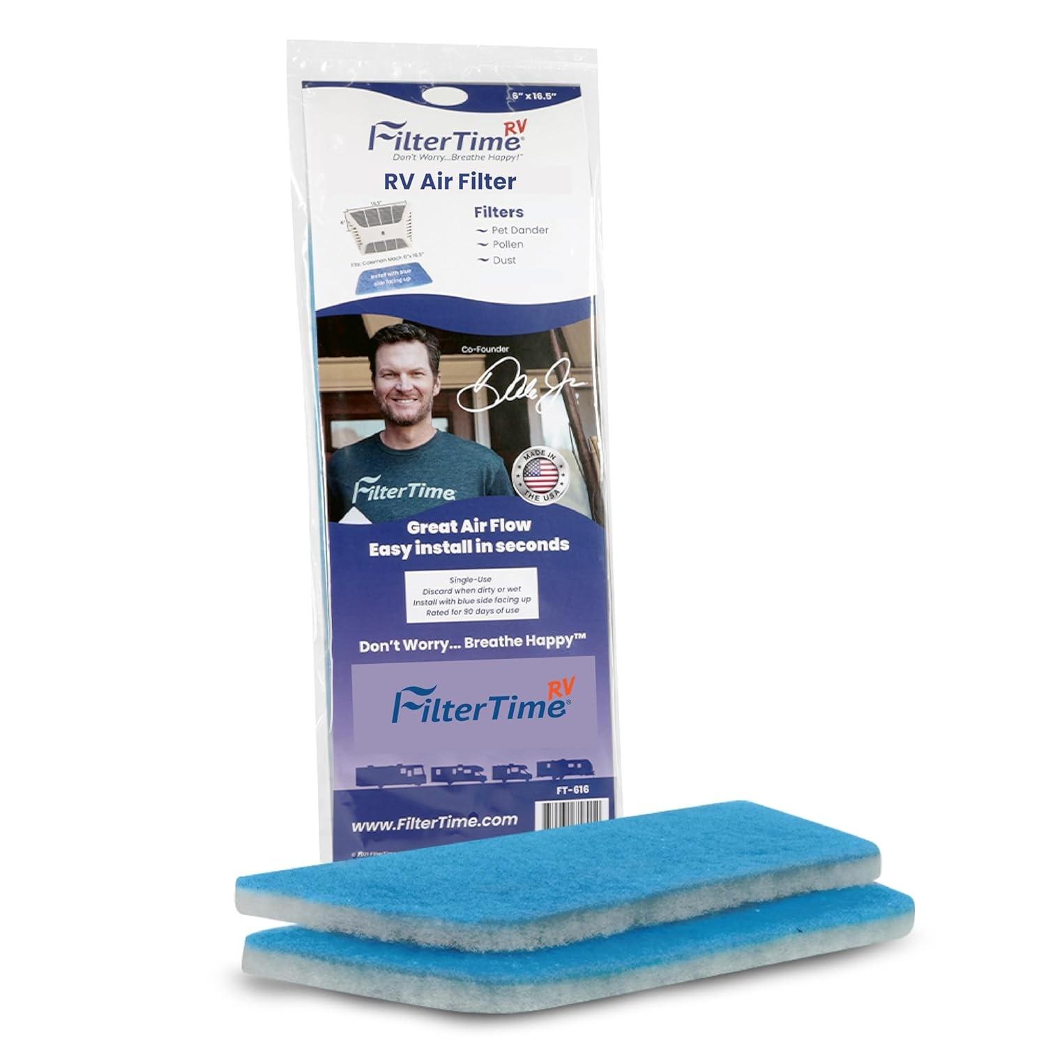 FilterTime Filtro de Ar RV FT-616 para Coleman Mach: Ar Puro com MERV 6 (2 Unidades)
