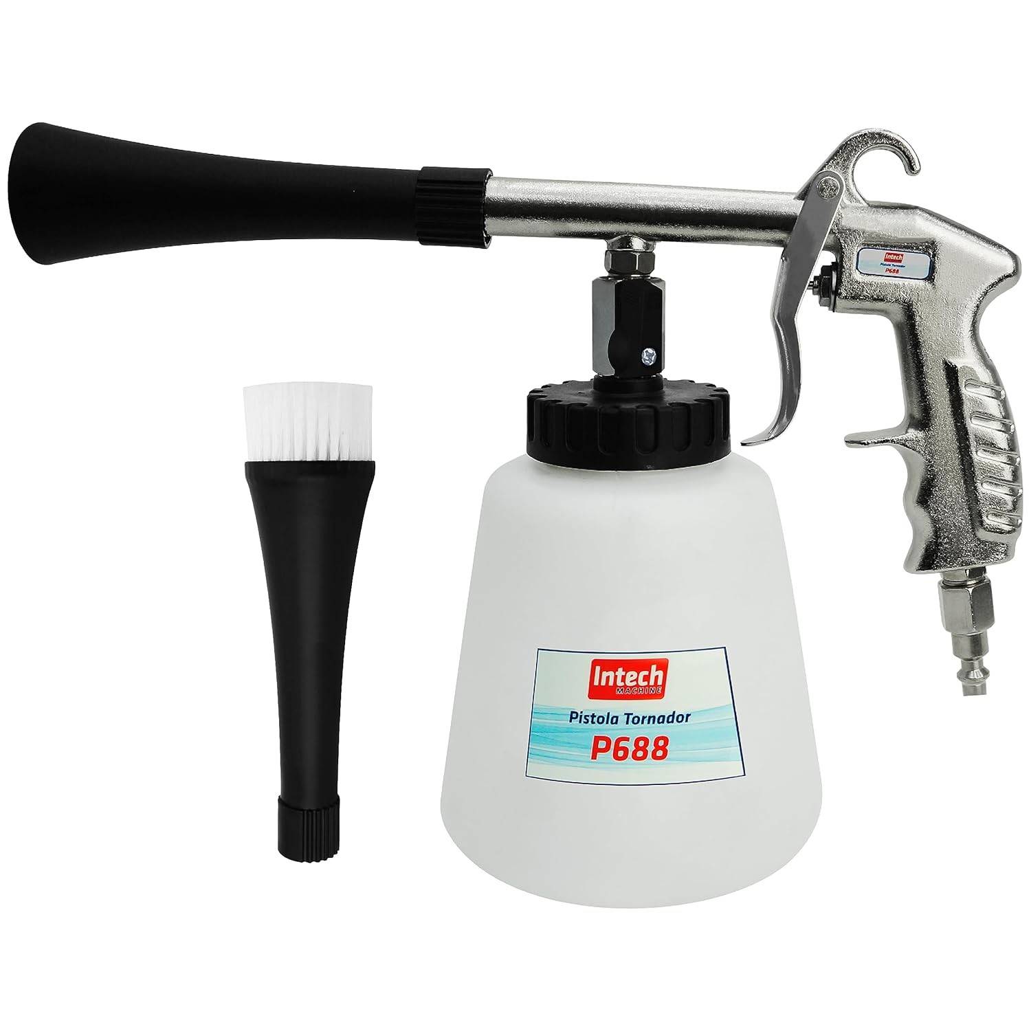 Pistola Tornador P688 Intech Machine: Limpeza Profunda e Rápida para Seu Veículo e Estofados