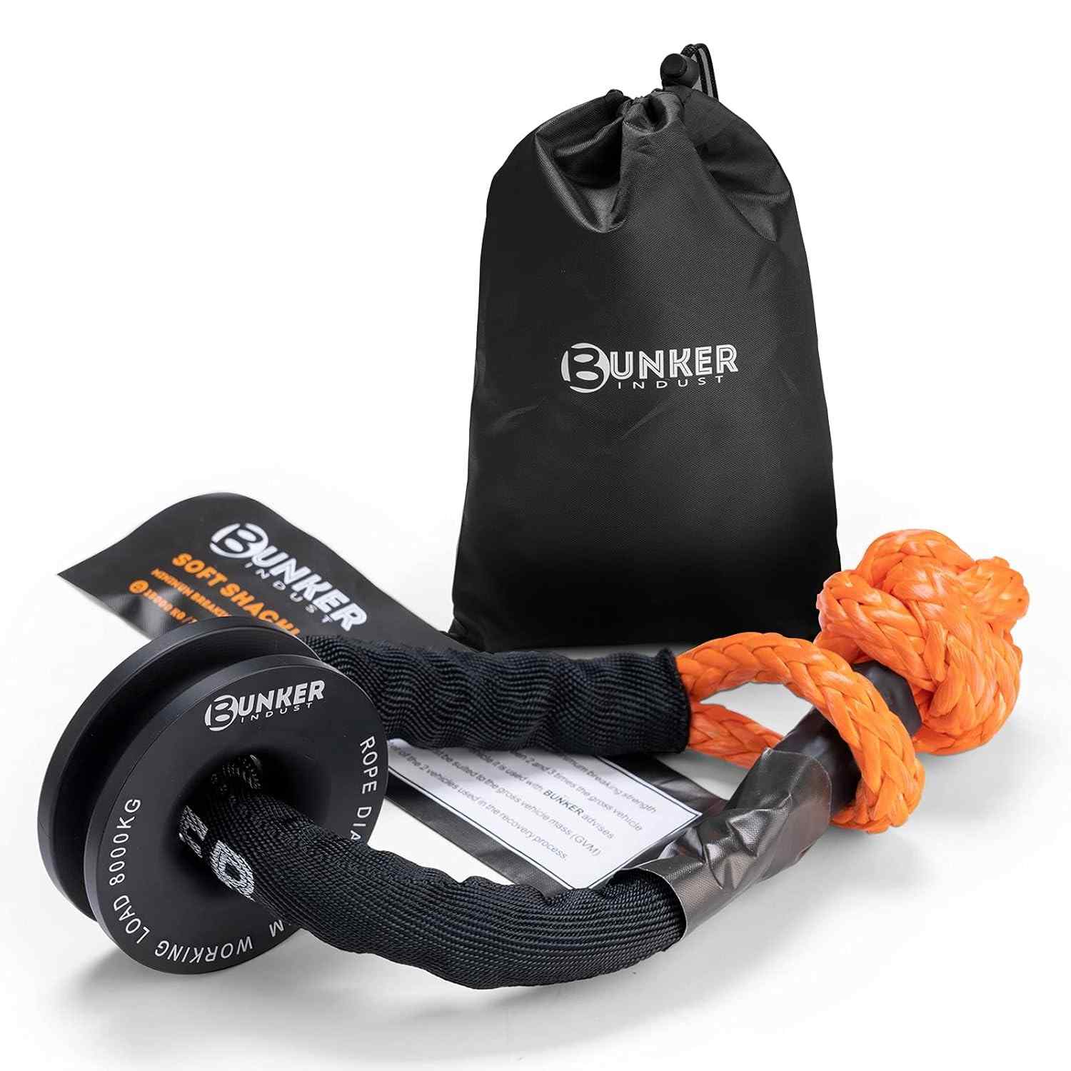 Kit Manilha Macia Sintética BUNKER: Segurança e Força para Off-Road e Reboque