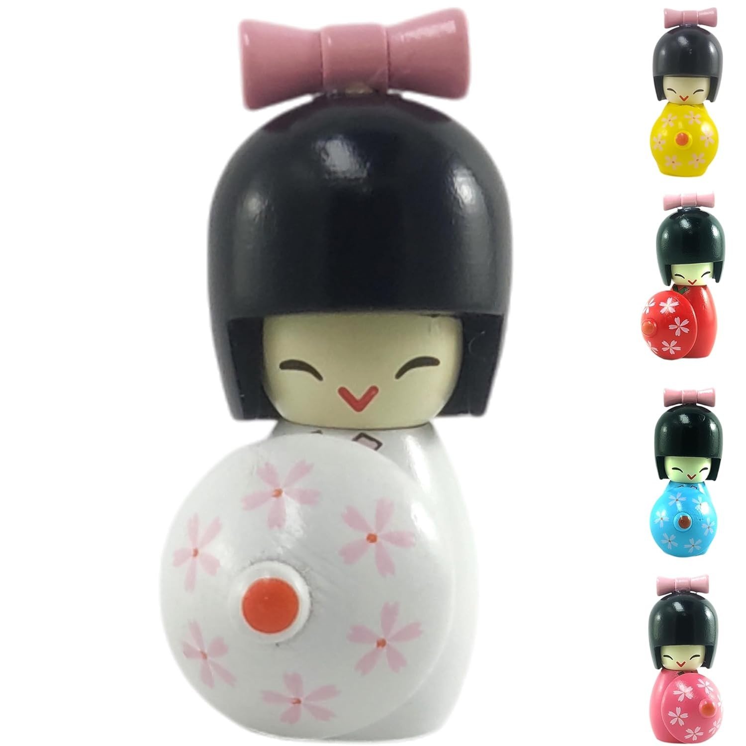 Estátua Kokeshi em Madeira - Símbolo de Amizade, Amor e Proteção Japonesa