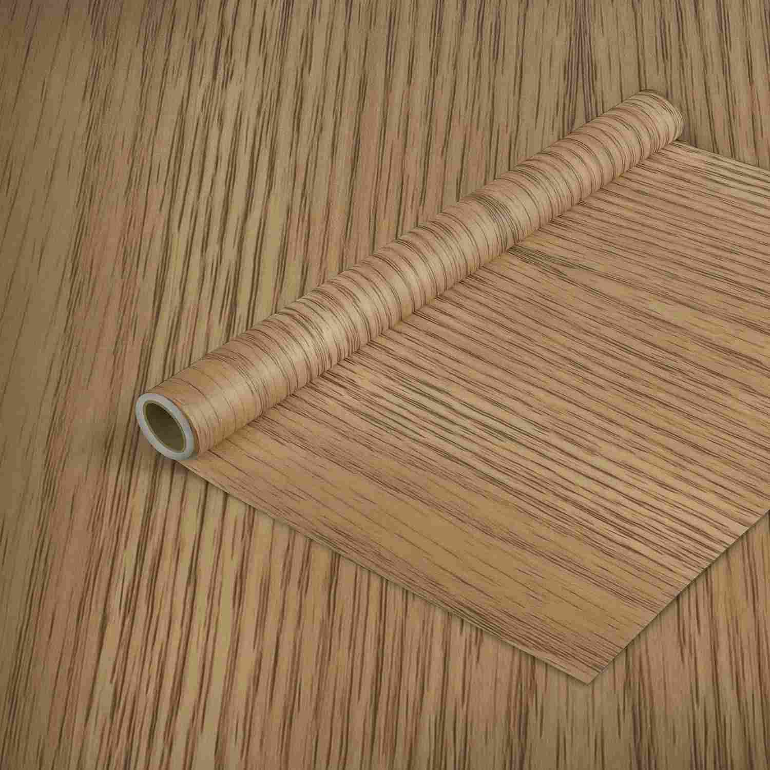 Rolo Adesivo Decorado Madeira Carvalho Claro 45 cm x 2 m - Transforme Ambientes com Estilo e Facilidade