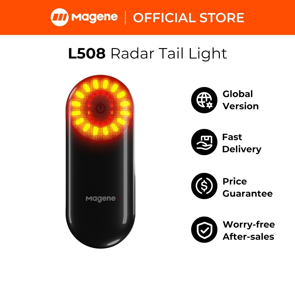 Magene L508: Radar Ciclista com Luz de Freio
