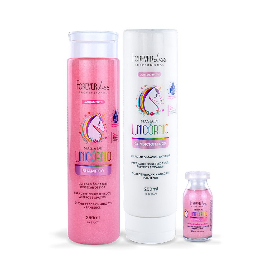 Magia de Unicórnio Forever Liss: Kit Cabelos Nutridos