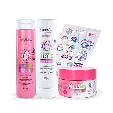 Magia de Unicórnio Forever Liss: Kit Nutrição Total