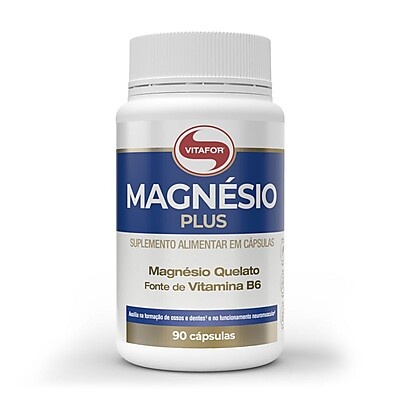 Magnésio Plus Vitafor: Suplemento Vegano com Alta Absorção e B6