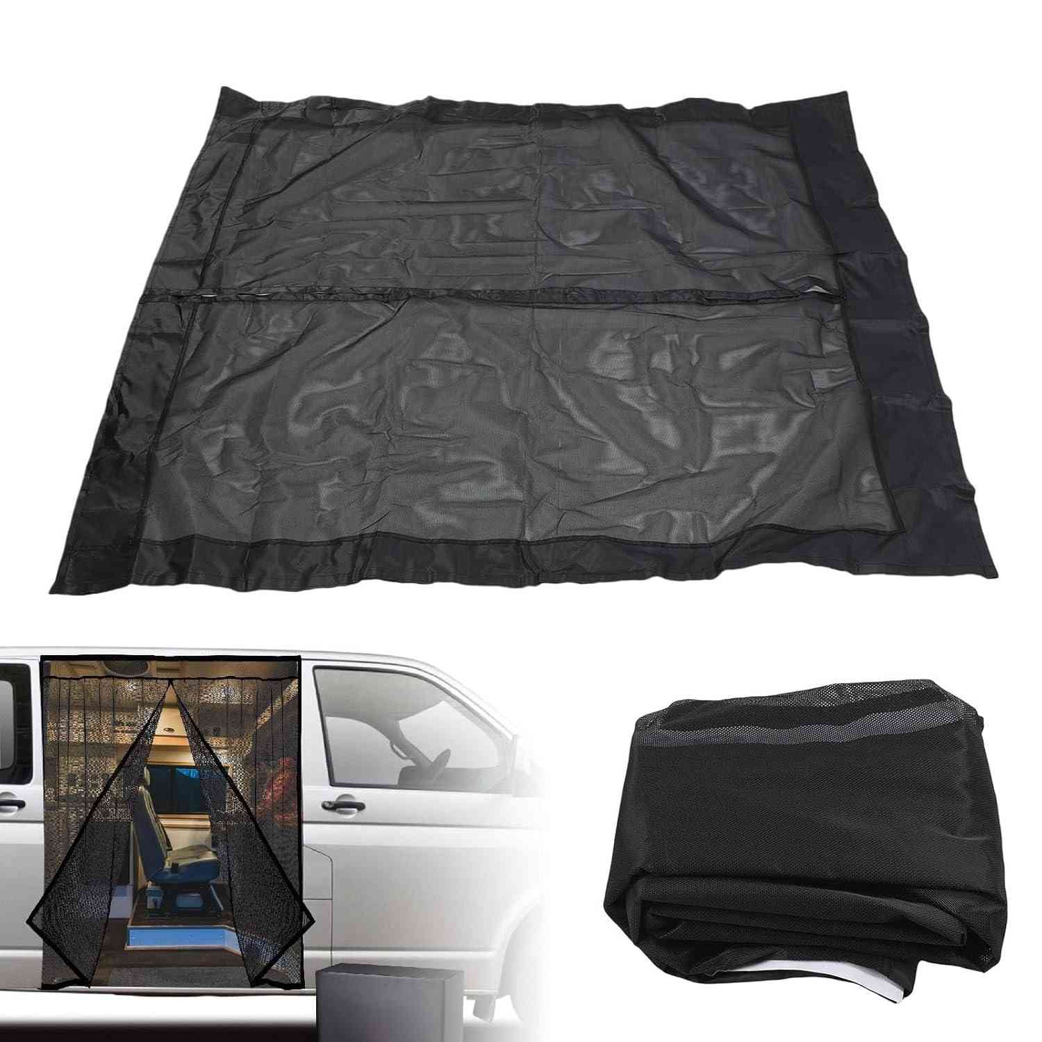 Cortina Tela Magnética Luocute para Porta Traseira de RV e Campervan - Proteção e Privacidade (83"x59")