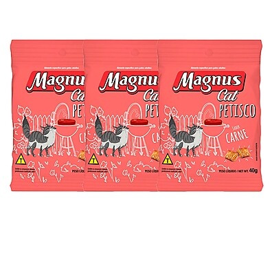 Magnus Cat: Petisco de Carne Irresistível para Gatos!