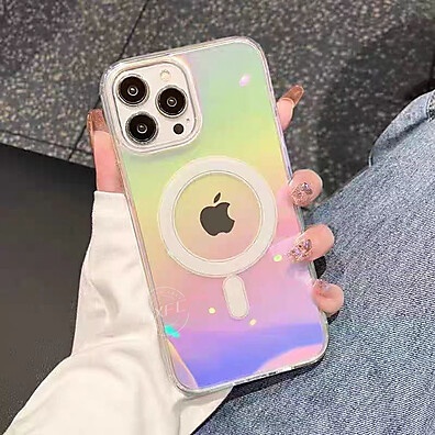 Capa iPhone 16 Transparente com Gradiente - Anti-Amarela e MagSafe