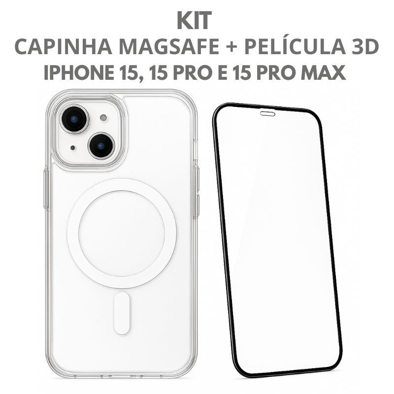 Magsafe iPhone: Capa + Película 3D Anti-Impacto