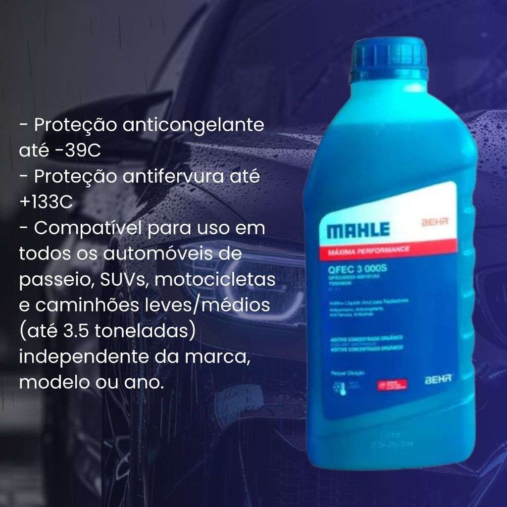 Mahle: Aditivo de Arrefecimento Orgânico Azul