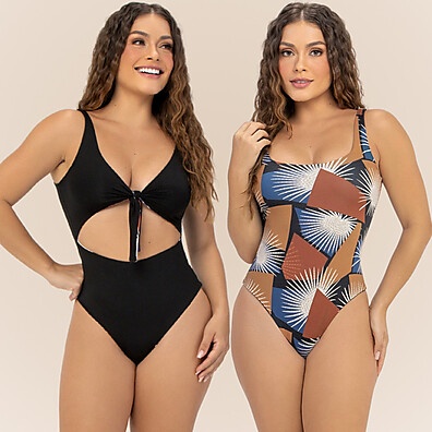 Maiô Body Beach Modelador Dupla Face – 4 Formas de Usar