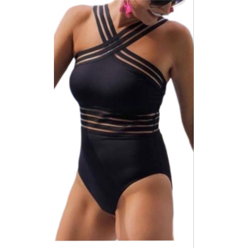 Maiô Body Elástico Transparente: O Luxo que Modela seu Corpo
