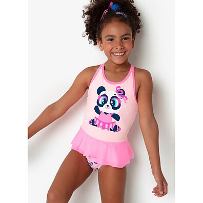 Maiô Menina Panda Ballet - Puket: Estilo e Conforto