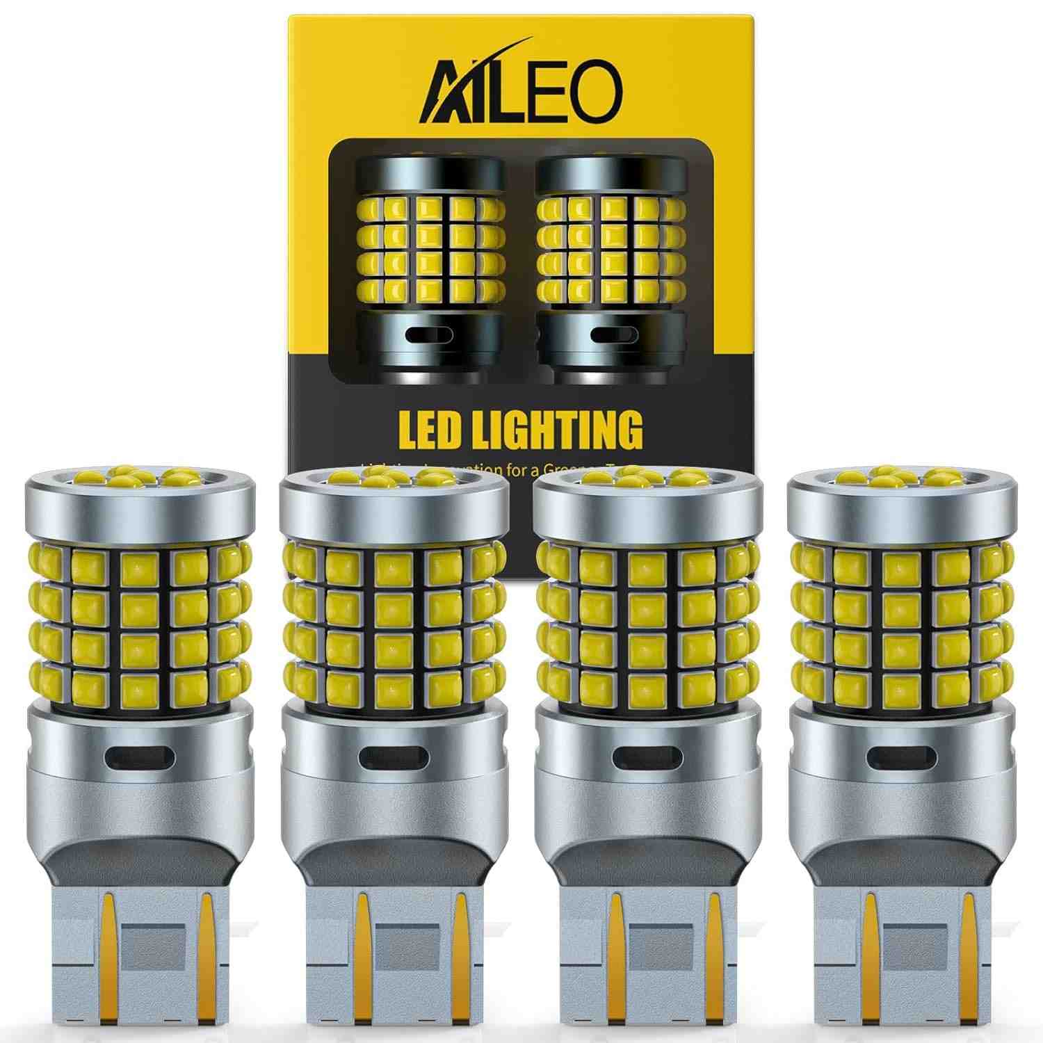 AILEO Lâmpada LED 7440/7443: 500% Mais Brilho para Sua Segurança e Estilo