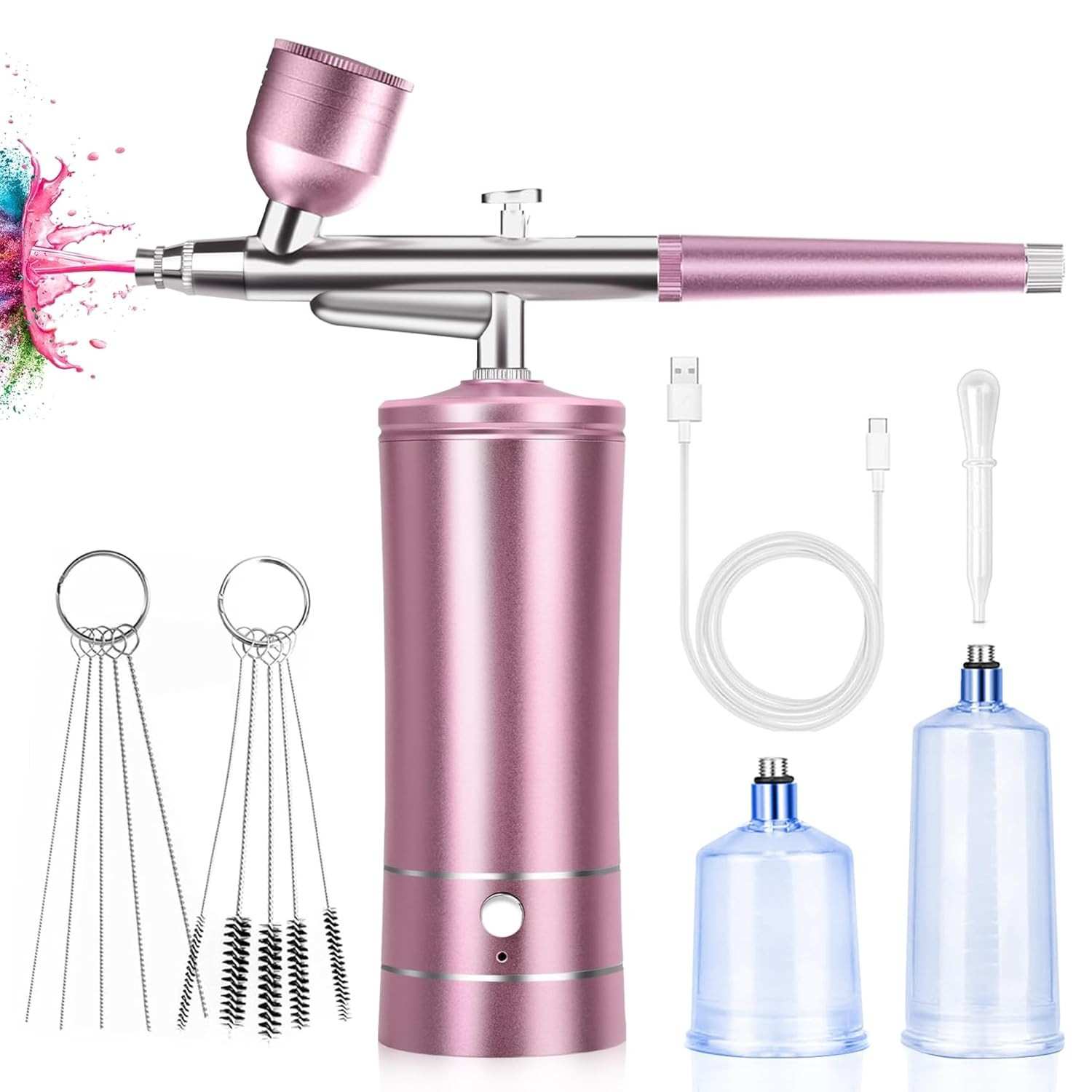 Aerógrafo Sem Fio Portátil: Kit Completo para Maquiagem, Arte de Unhas, Bolos e Mais!