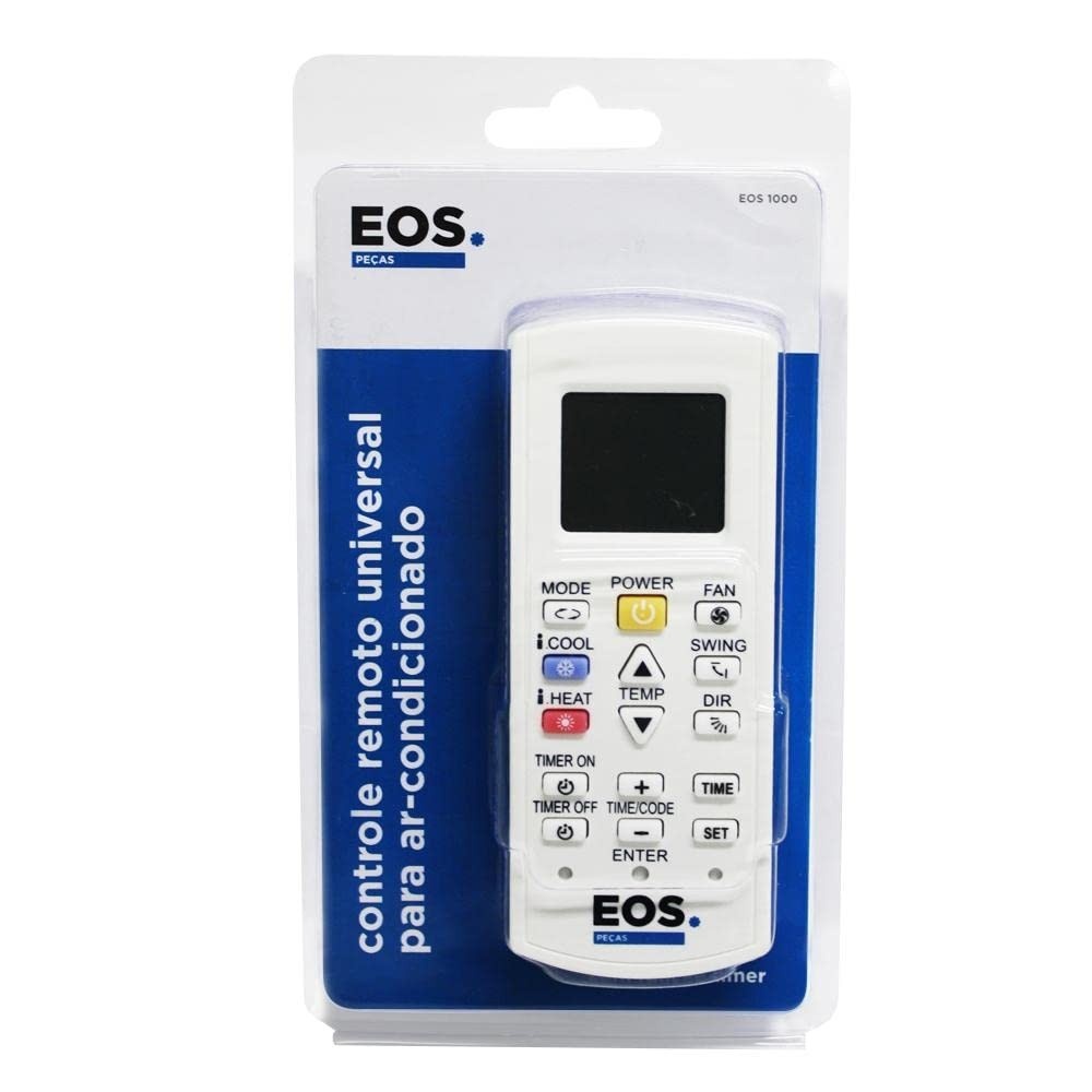 Controle Remoto Universal Eos para Ar-condicionado – Compatível com Samsung, Carrier, Electrolux e Mais