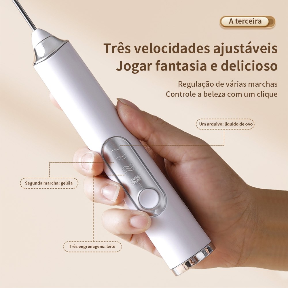Mixer Elétrico 2 em 1: Café, Leite e Mais!