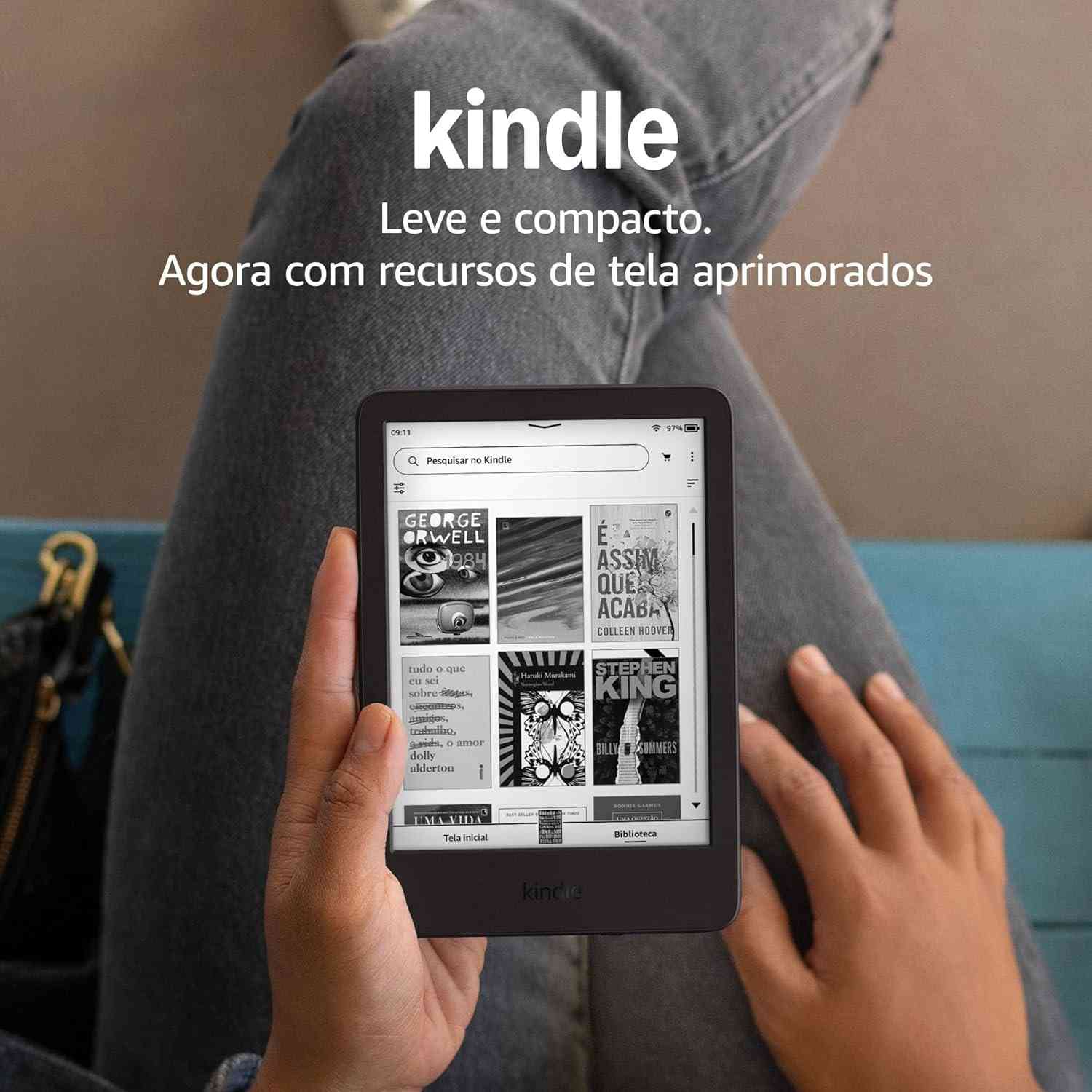 Kindle 16GB (Geração Mais Recente): Leitura Imersiva e Sem Distrações