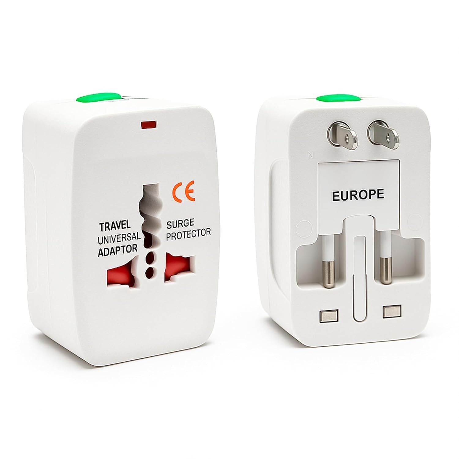 Kit 2 Adaptadores de Tomada Universal: Viaje Conectado a Mais de 150 Países!