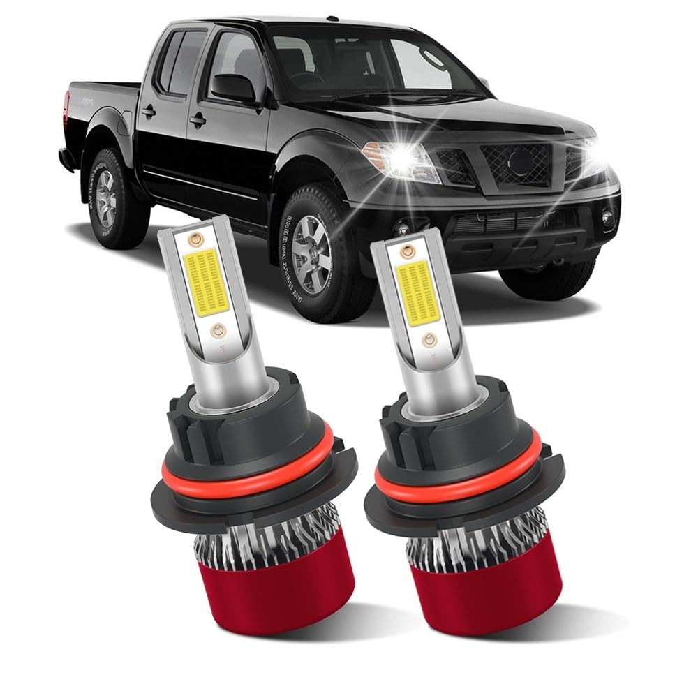 Lâmpadas LED 9007 HB5 para Nissan Frontier (2005-2019): 800% Mais Brilho e Segurança