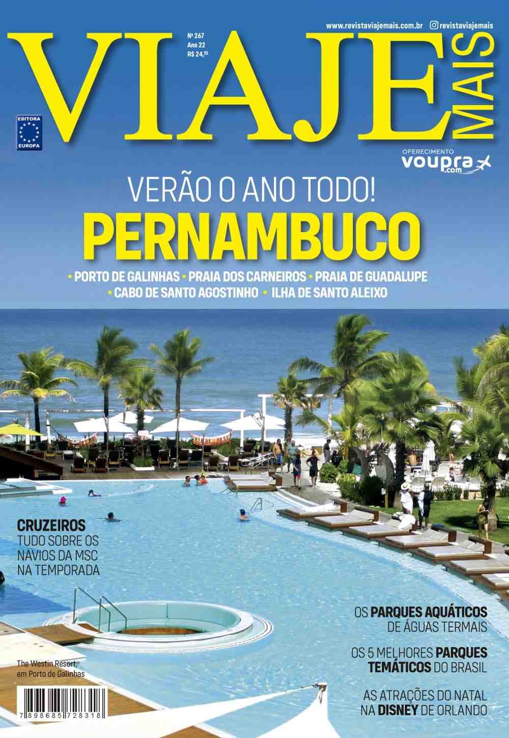 Revista Viaje Mais Edição 267: Pernambuco e Cruzeiros Incríveis!