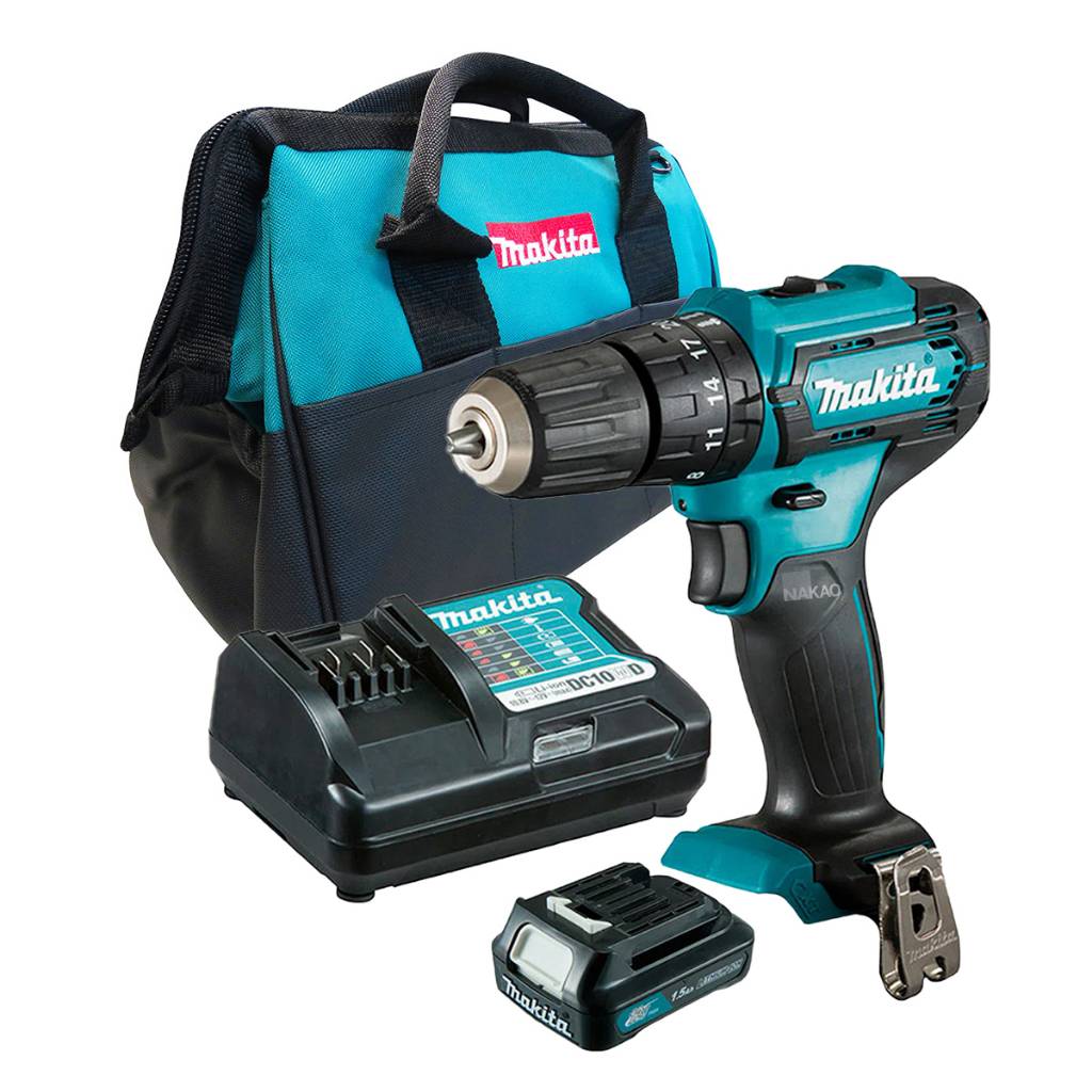 Makita HP333DWYX3: Kit Furadeira/Parafusadeira + Bolsa