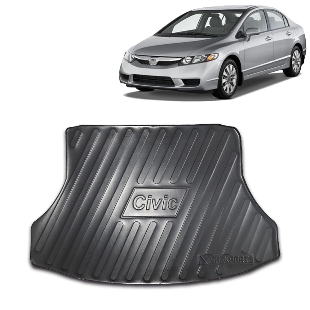 Protetor de Porta-Malas Honda Civic G8 G9 G10 (2007-2023) - Tapete Bandeja Premium em Relevo