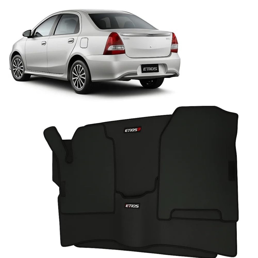 Tapete Borracha Porta Malas Toyota Étios Sedan (Peça Única) - Proteção Total!