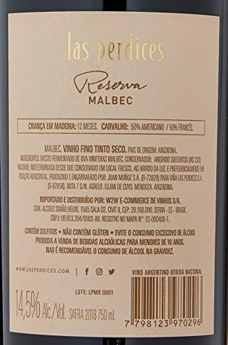 Viña Las Perdices Las Perdices Reserva Malbec Malbec