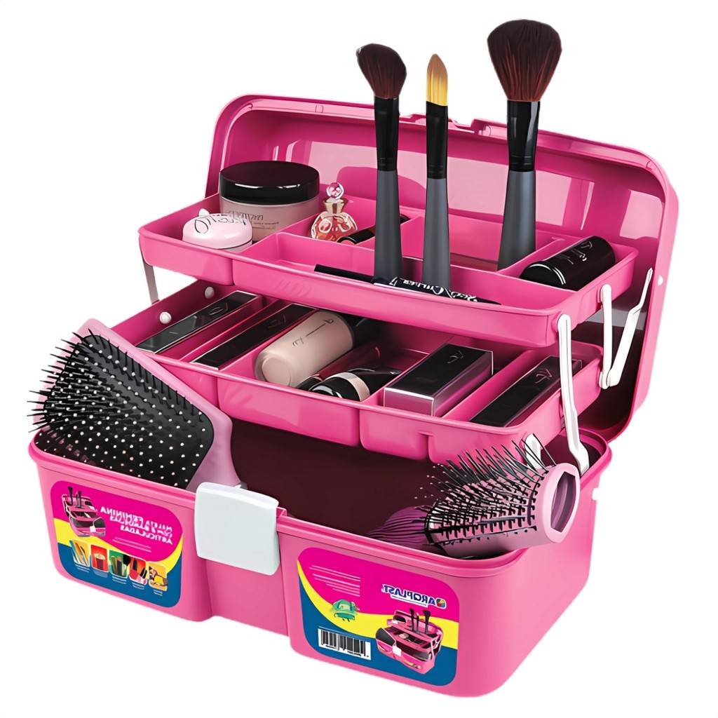 Maleta de Maquiagem Rosa: Organize Tudo!