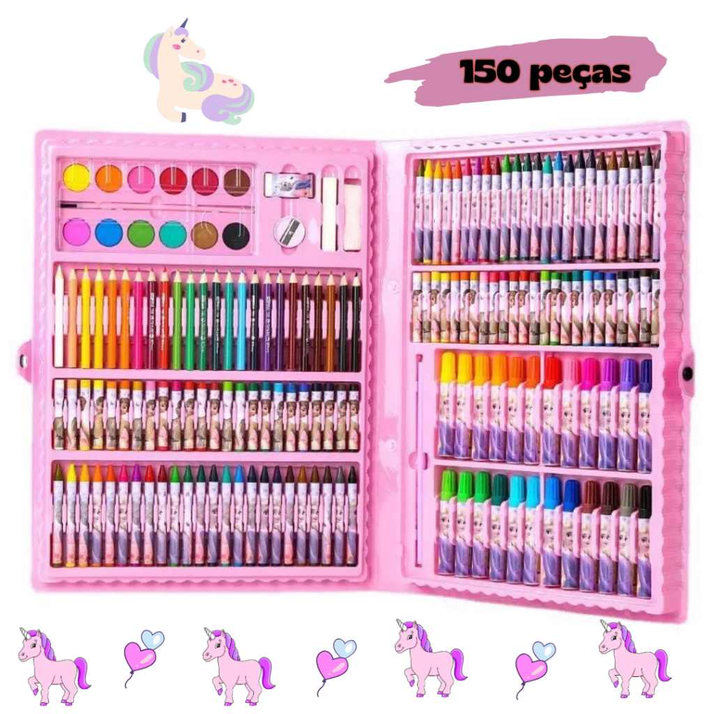 maleta-de-pintura-infantil-150-pecas-para-meninas-kit-completo-de-arte-e-criatividade