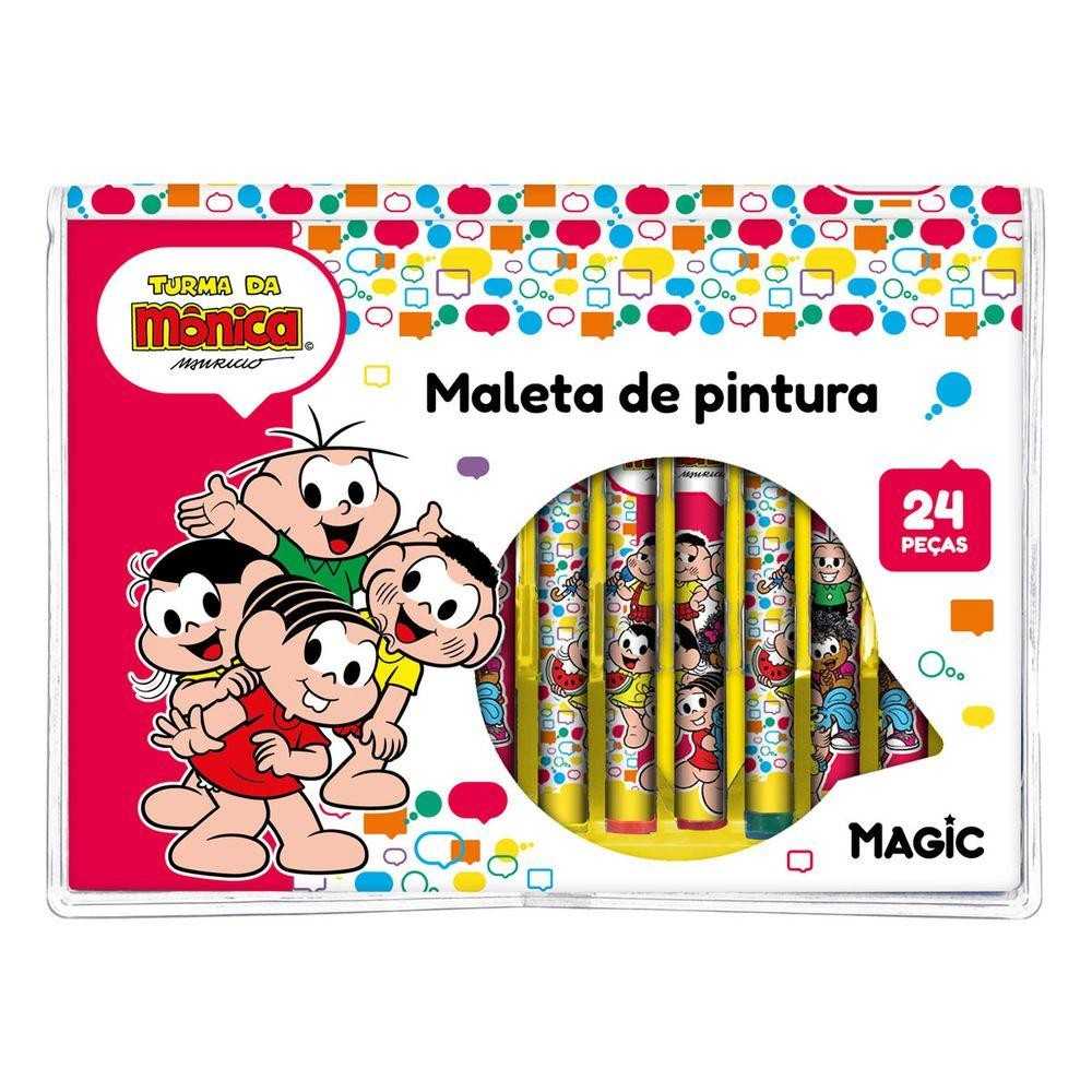 Maleta de Pintura Turma da Mônica: 24 Peças!